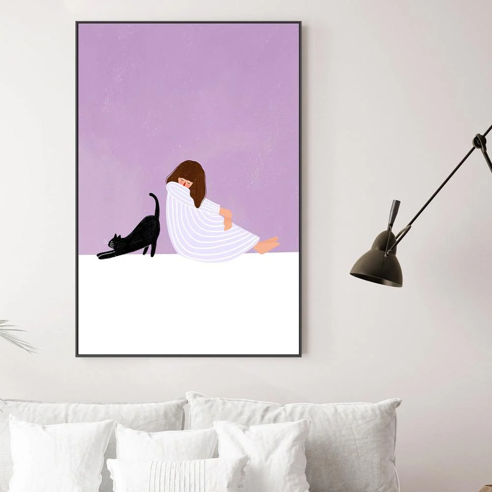 Girl and Cat - Image 2