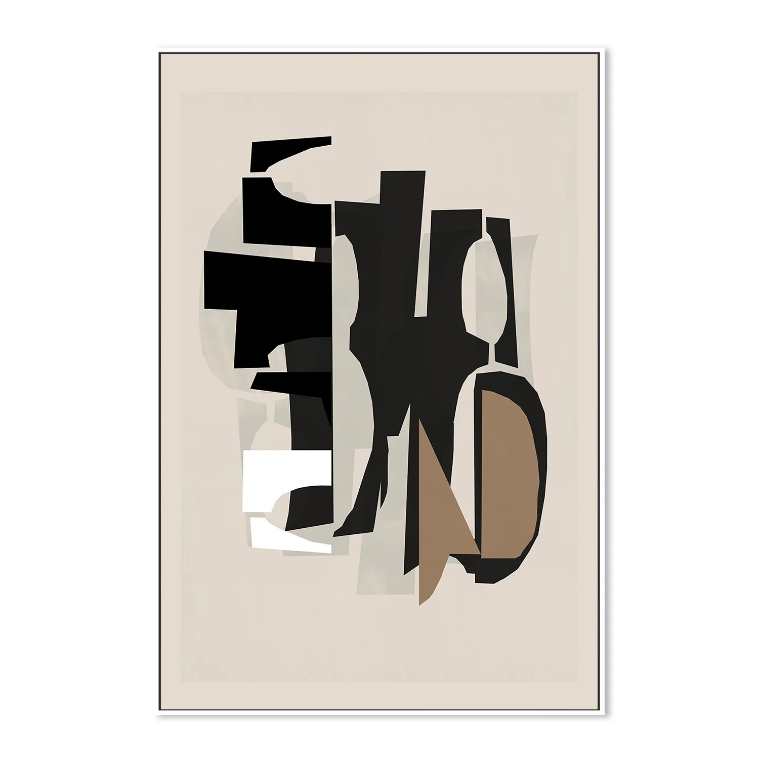 Black and White and Brown Relief , Style B - Image 5