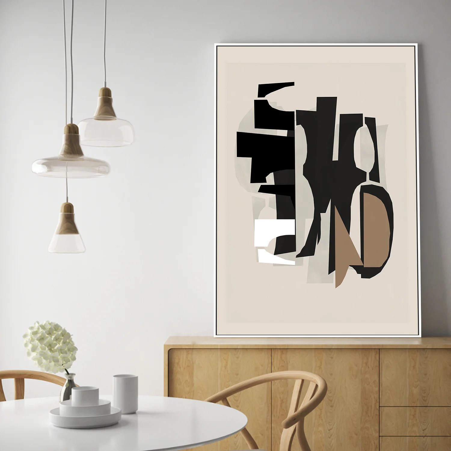 Black and White and Brown Relief , Style B - Image 7
