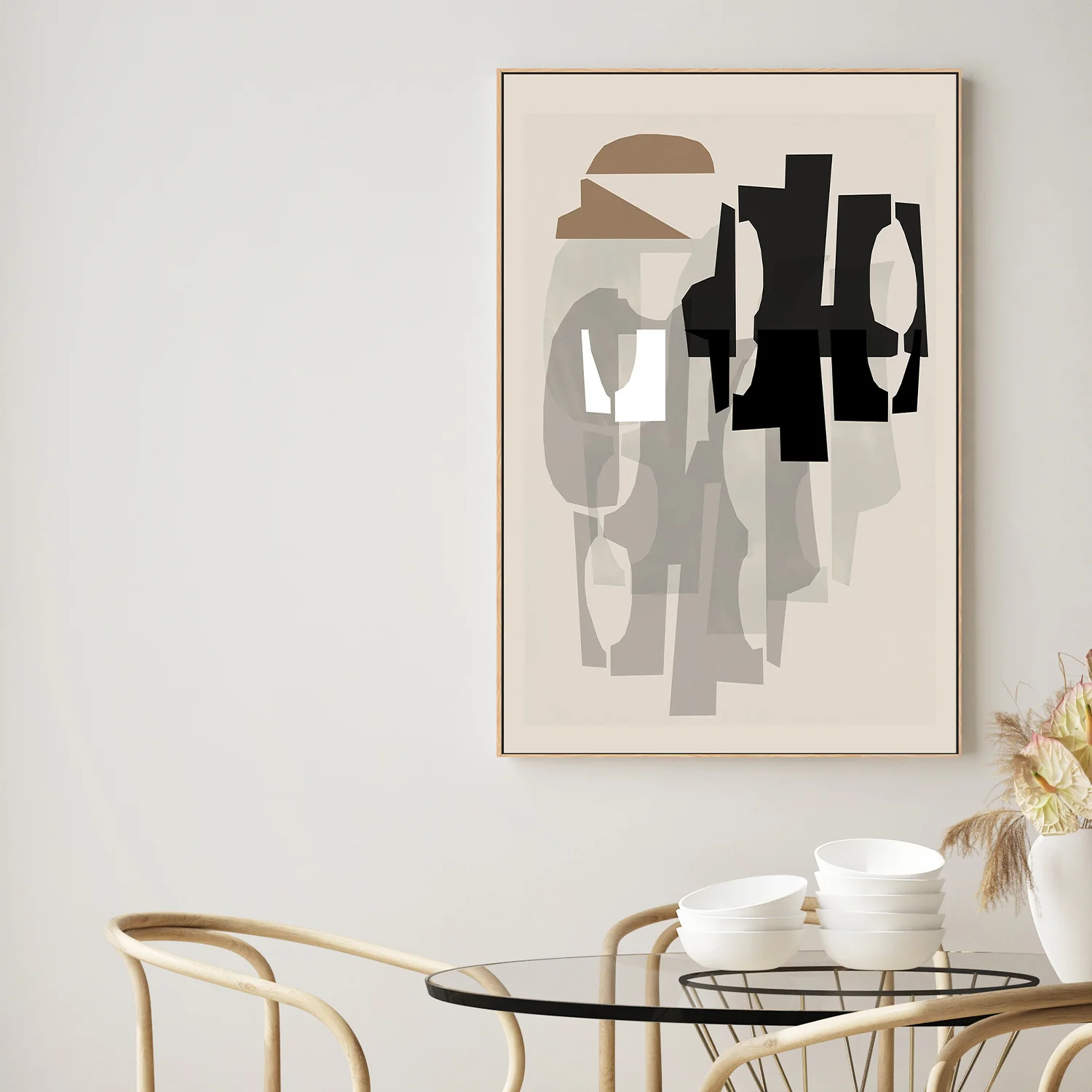 Black and White and Brown Relief, Style A - Image 2