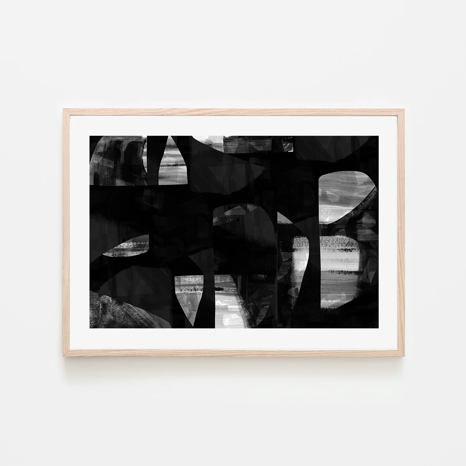 Abstract Black Night Shapes, Style A - Image 6