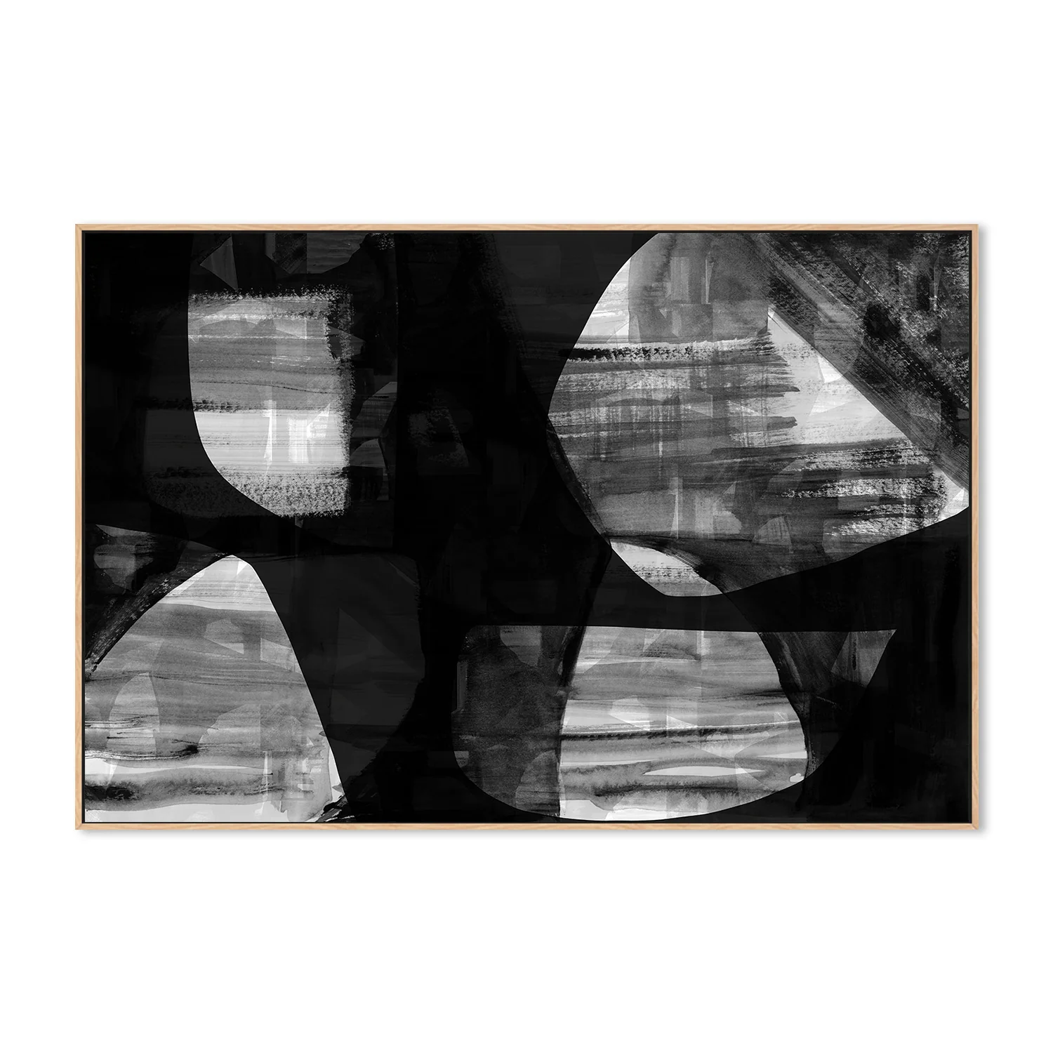 Abstract Black Night Shapes, Style D - Image 4