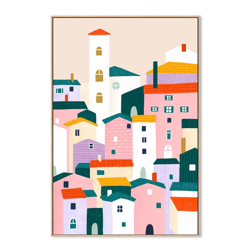 Colorful Village Scene - Image 4