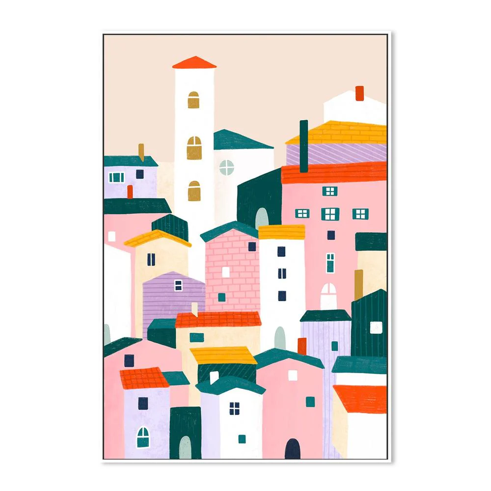 Colorful Village Scene - Image 5