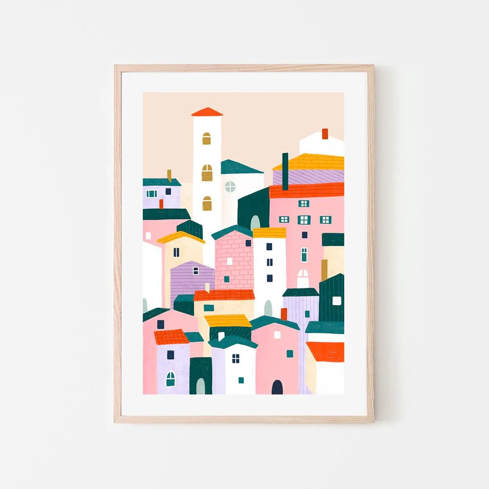 Colorful Village Scene - Image 6