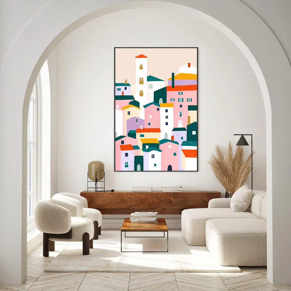 Colorful Village Scene - Image 7
