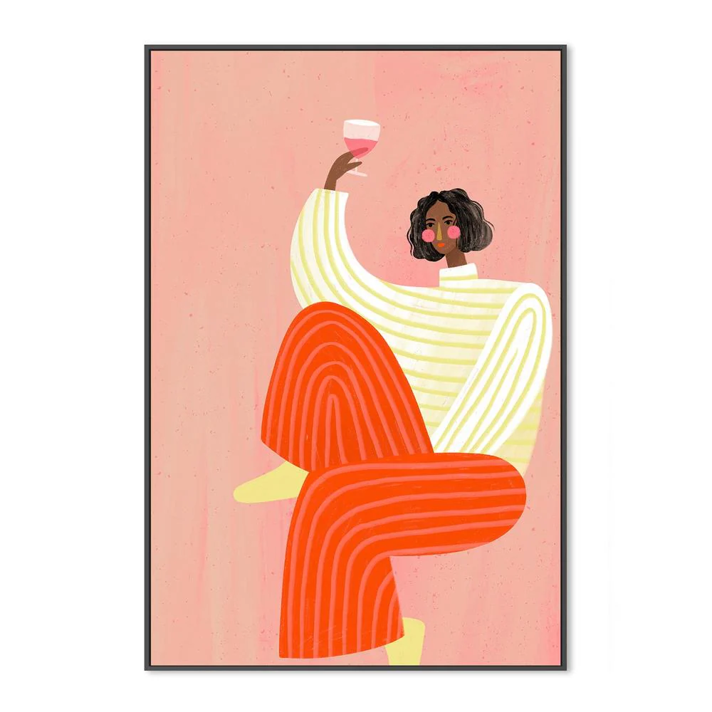 The Woman With The Glass of Wine - Image 3