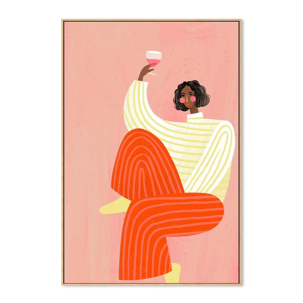 The Woman With The Glass of Wine - Image 4