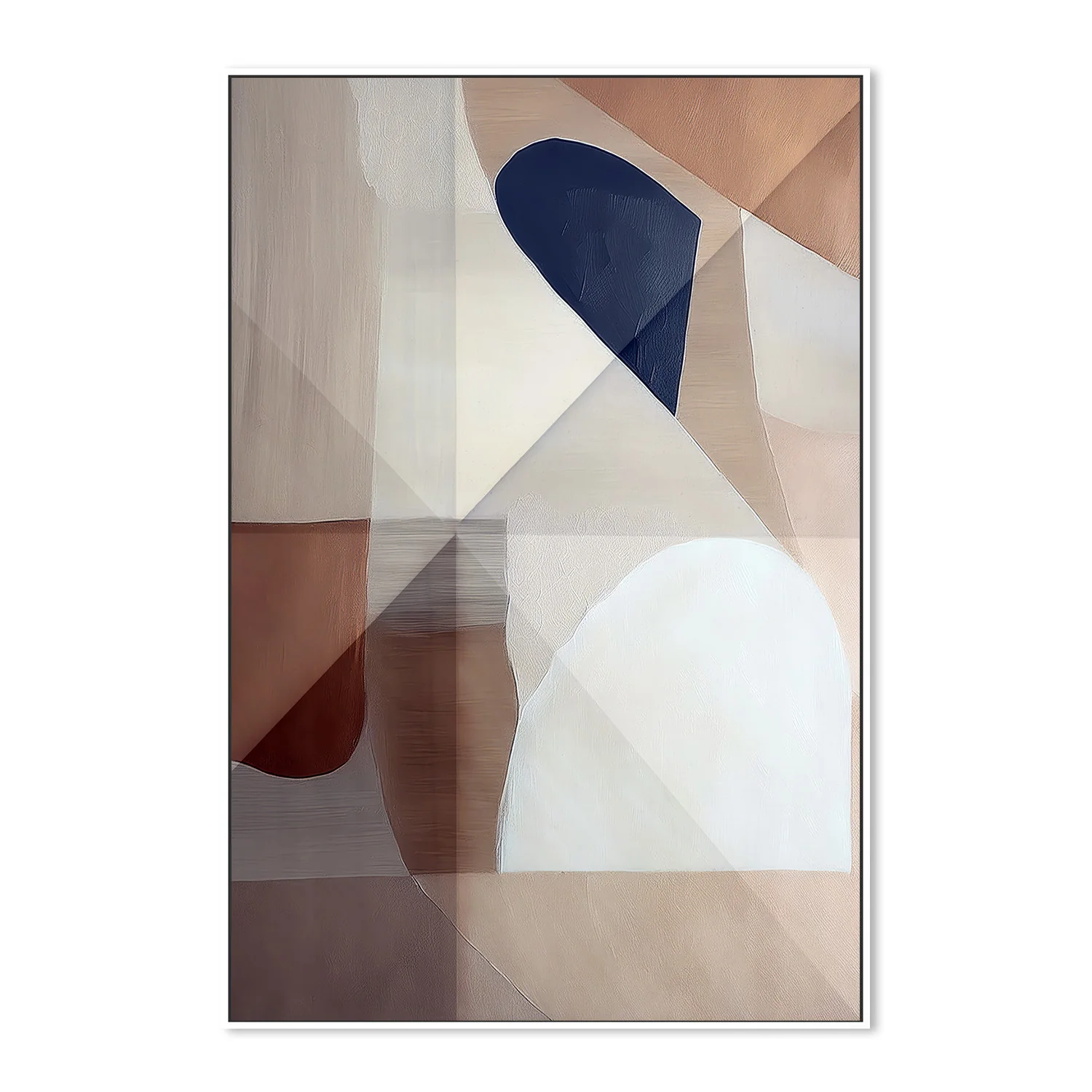 Abstract Copper Neutral Tone Painting - Image 5