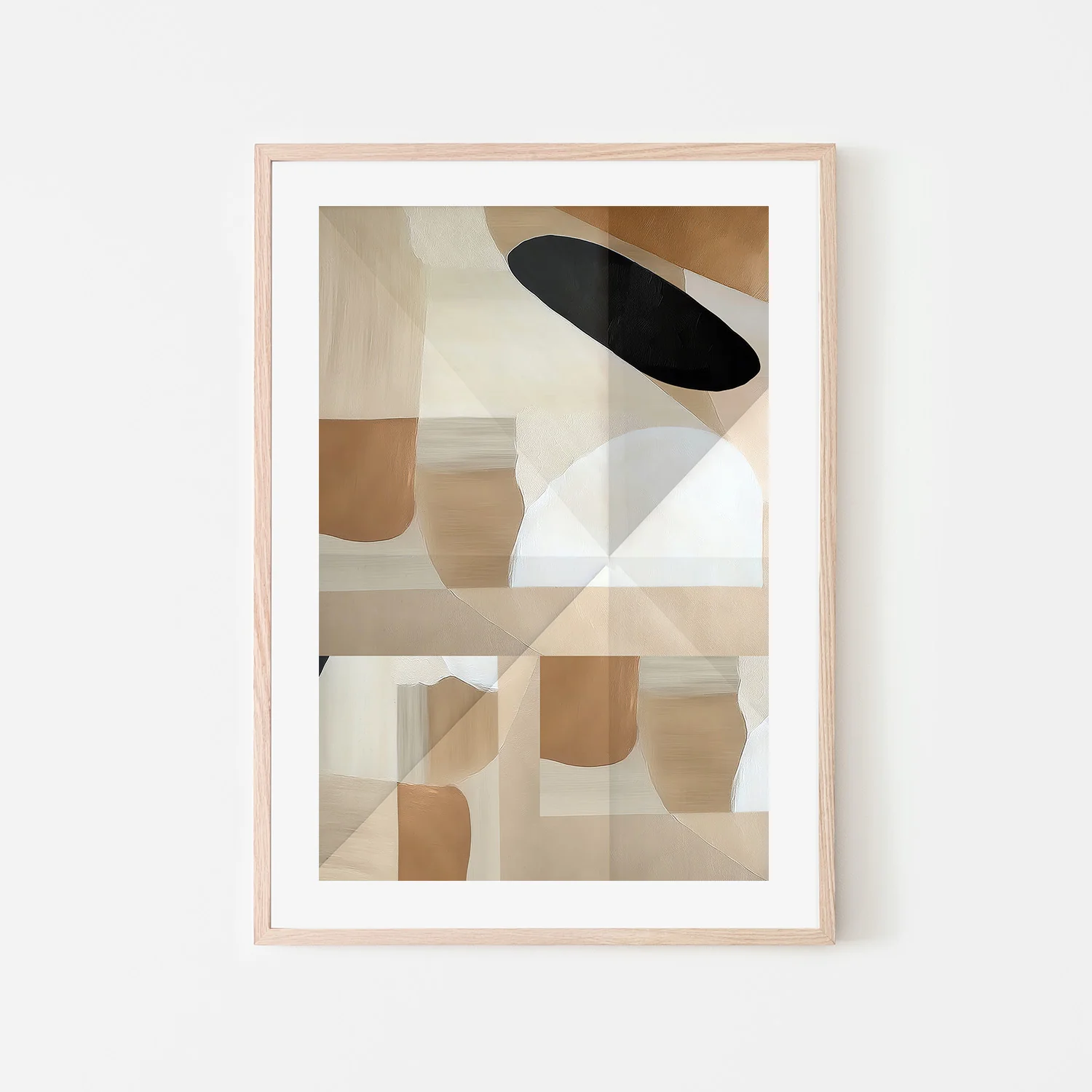 Abstract Copper Neutral Tone Painting, Style C - Image 6