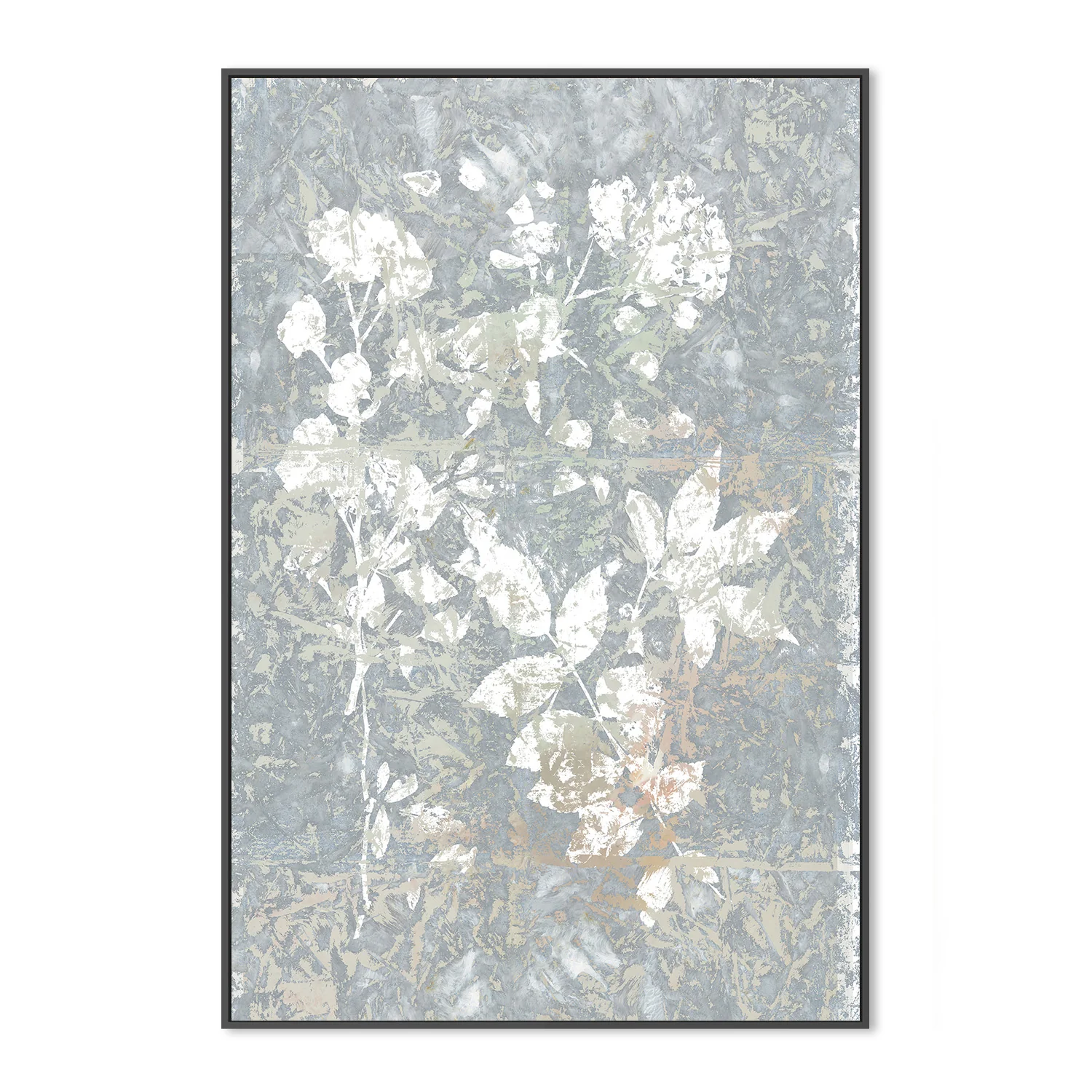 Botanical White Textured Floral, Style 2 - Image 3