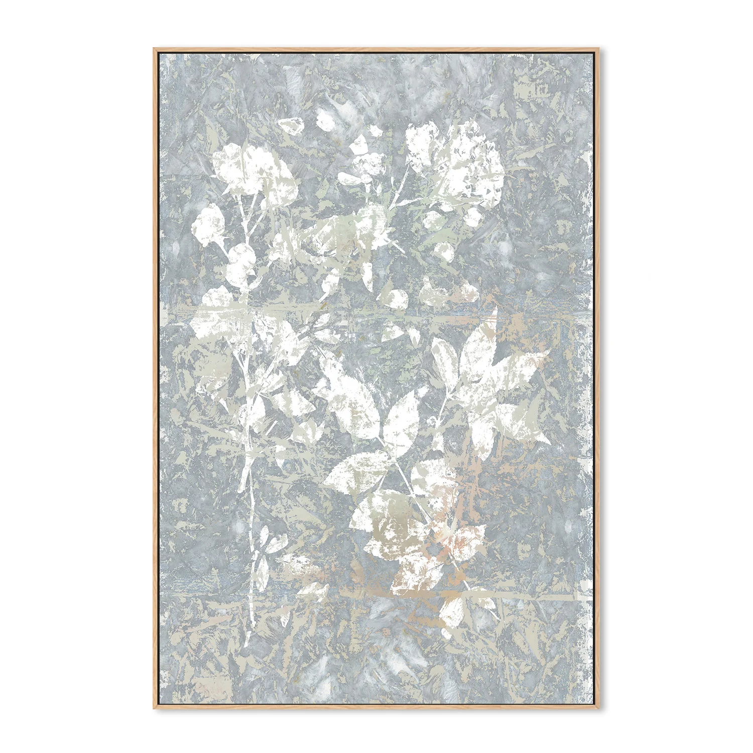 Botanical White Textured Floral, Style 2 - Image 4