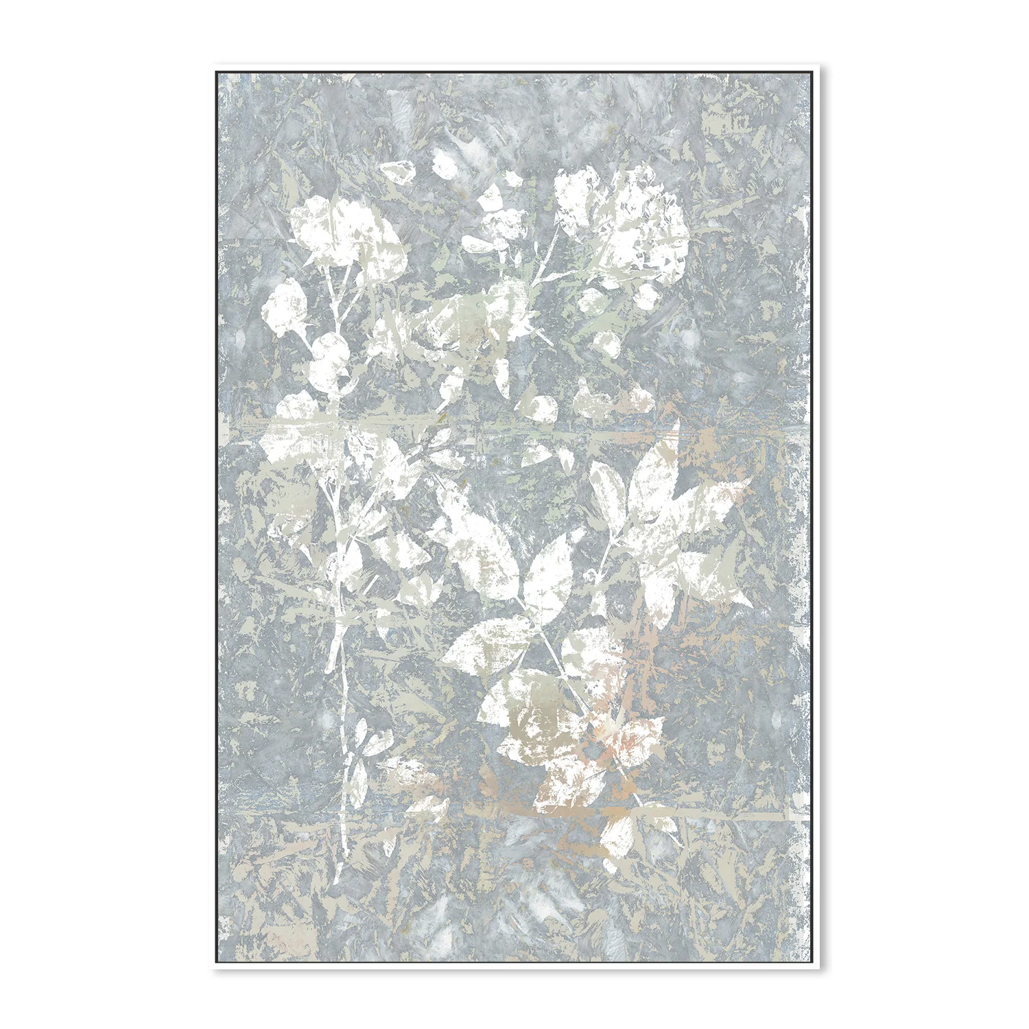 Botanical White Textured Floral, Style 2 - Image 5