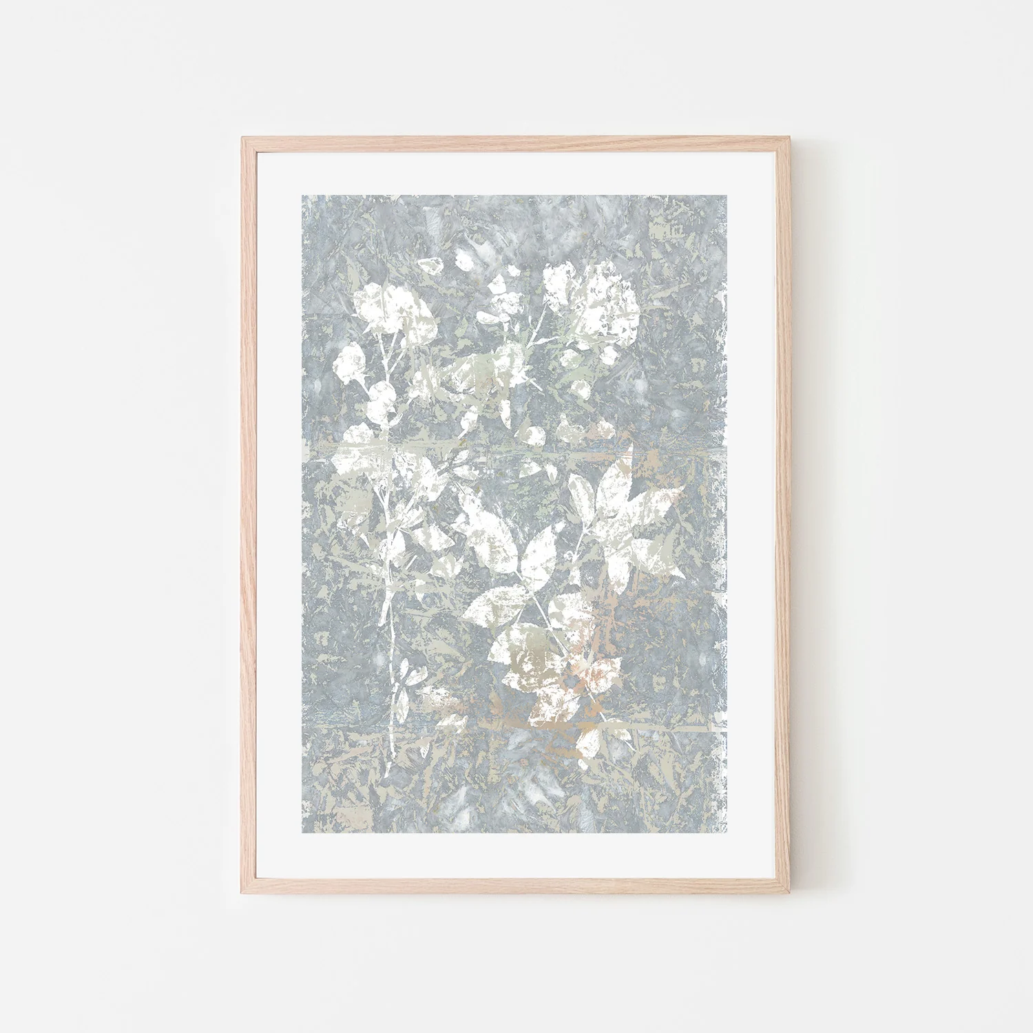 Botanical White Textured Floral, Style 2 - Image 6