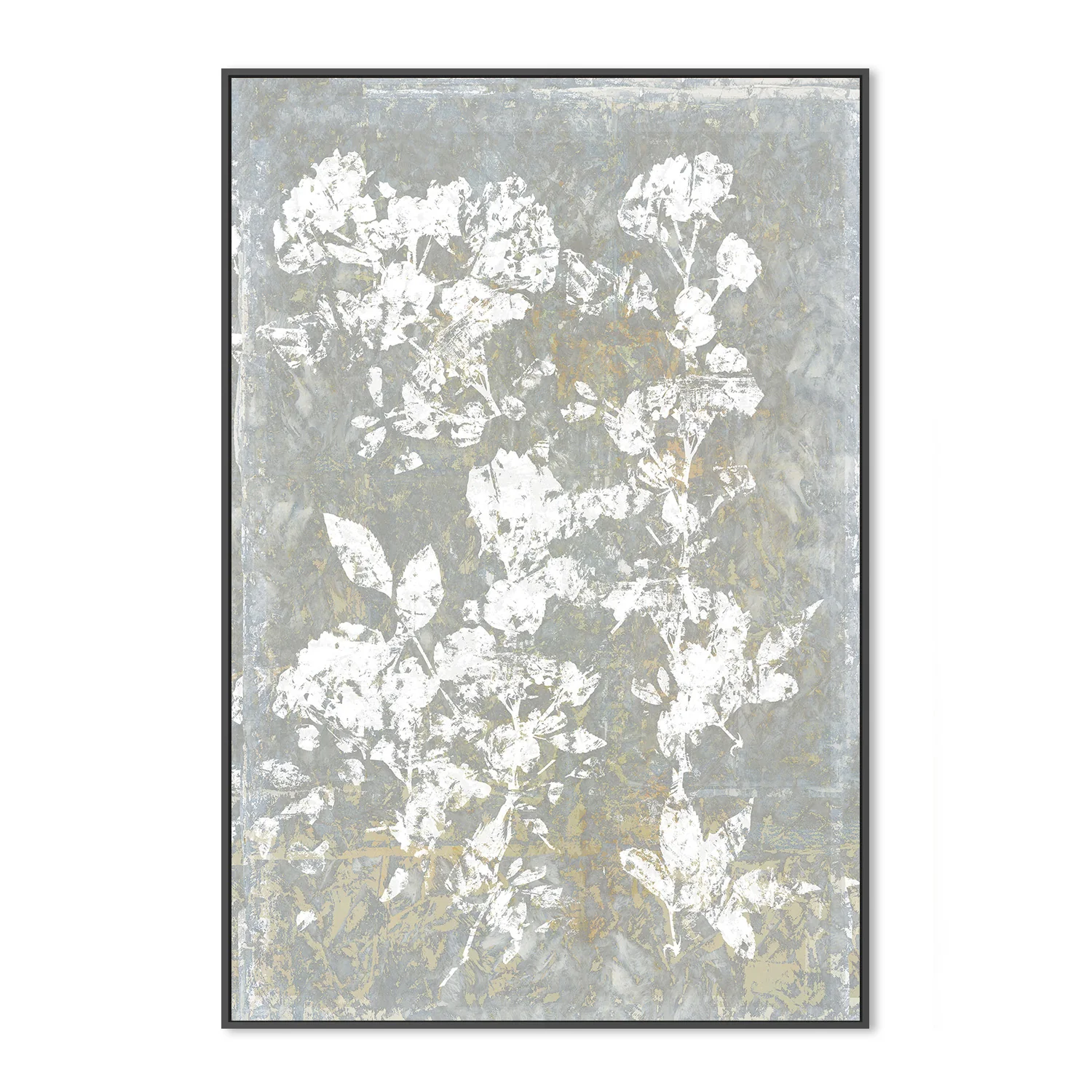 Botanical White Textured Floral , Style A - Image 3
