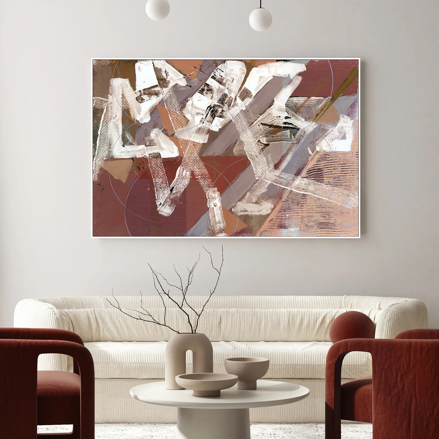 Abstract Circles and Textures, Style B - Image 2