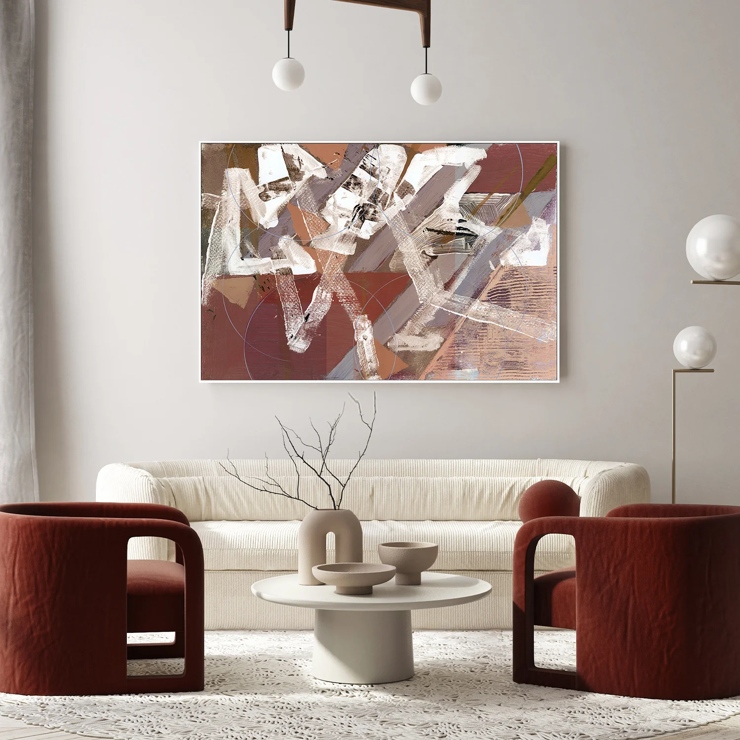 Abstract Circles and Textures, Style B - Image 7