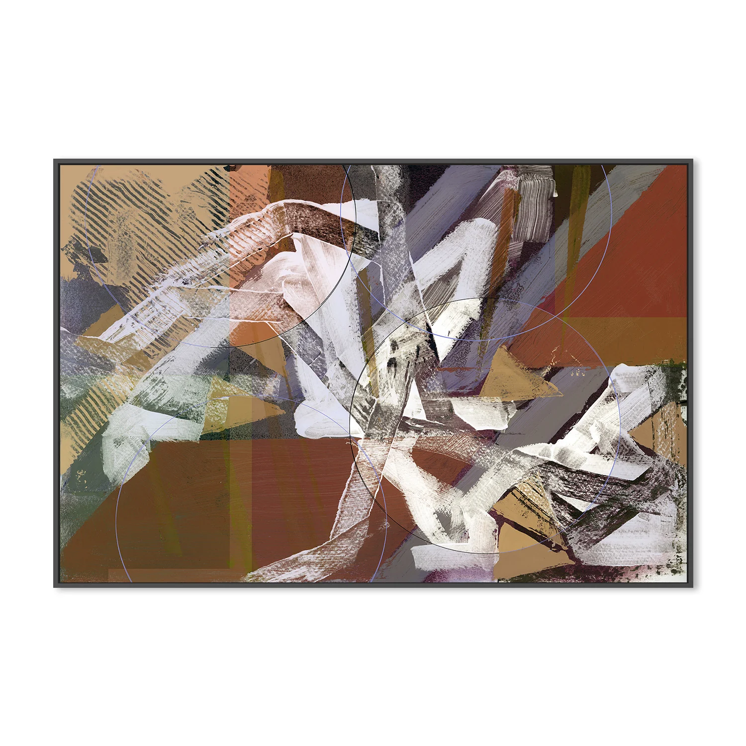 Abstract Circles and Textures, Style C - Image 3
