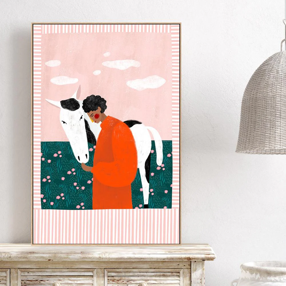 Vibrant Girl and Horse - Image 2