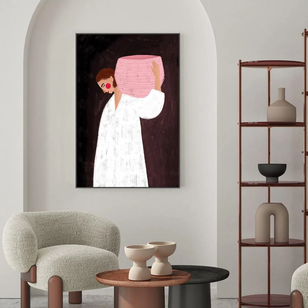 The Woman with the Pink Basket - Image 2