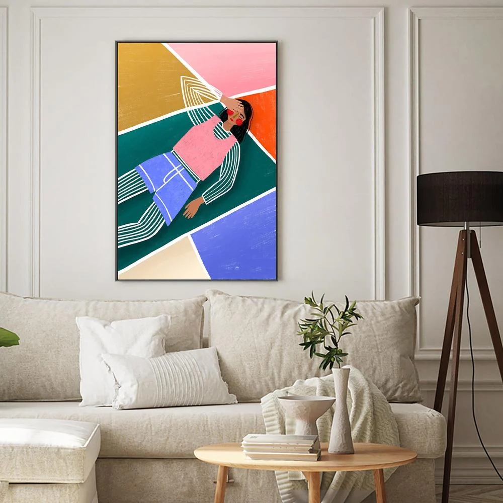 Vibrant Lady Resting - Image 2