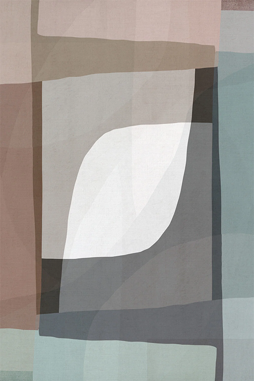 Geometric Shapes and Muted Earth Tones