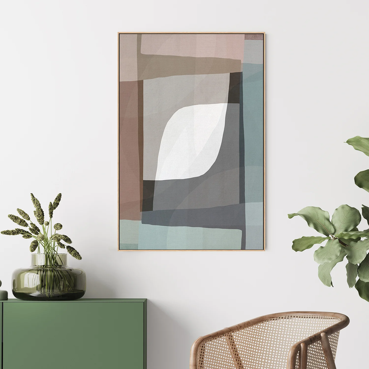 Geometric Shapes and Muted Earth Tones - Image 7