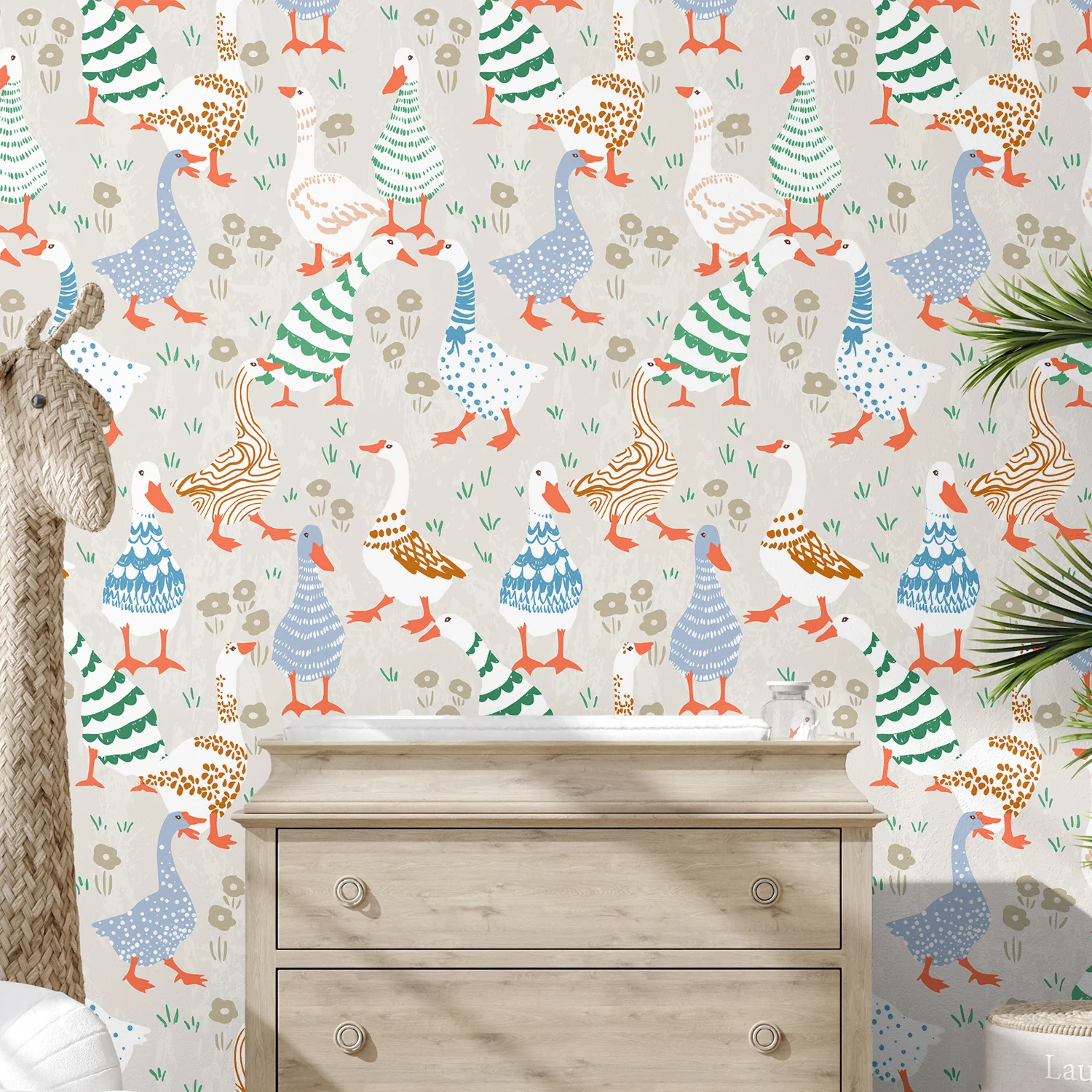 Colorful Patterned Geese - Image 2