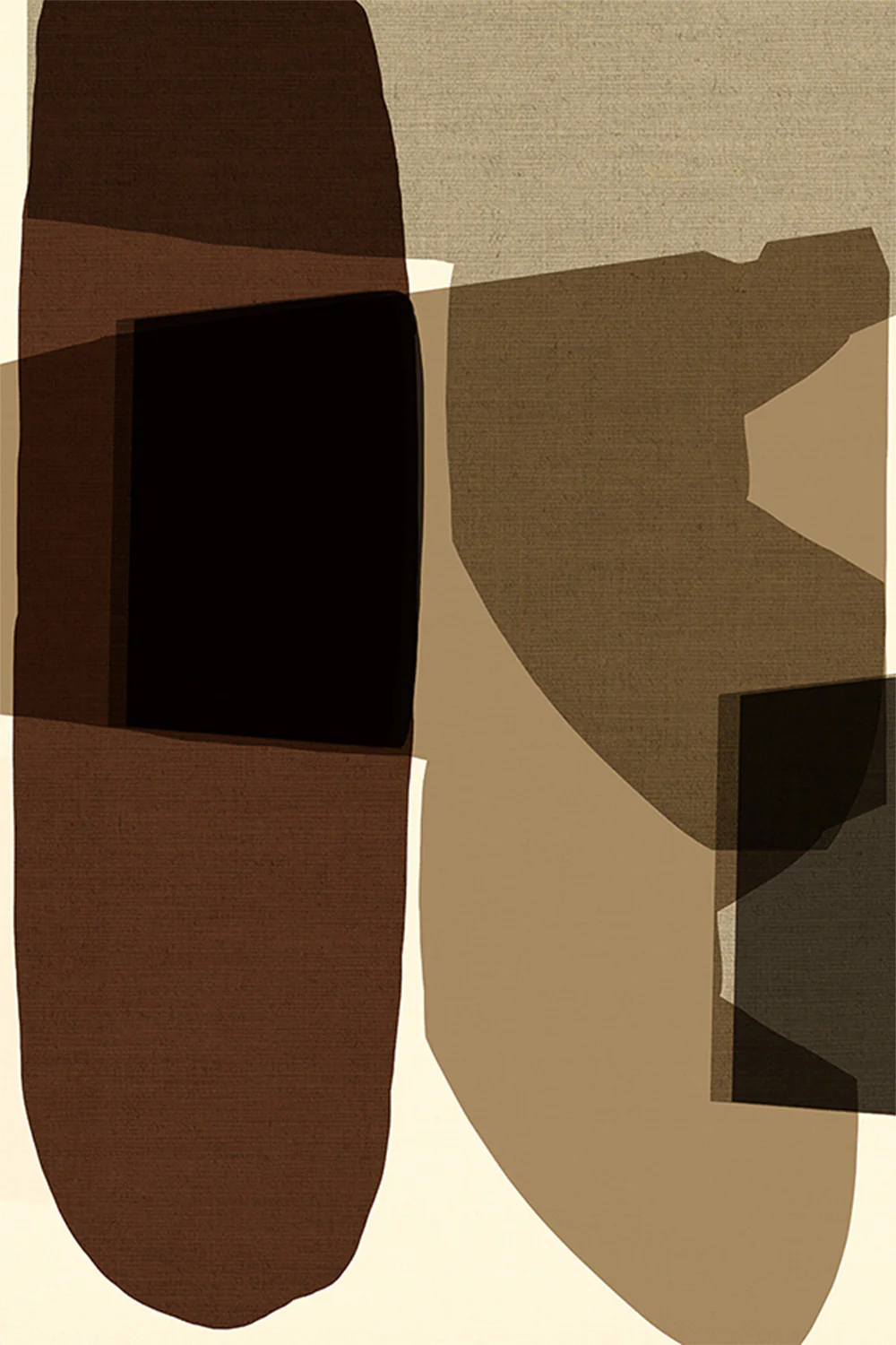 Geometric Shapes And Earthy Tones