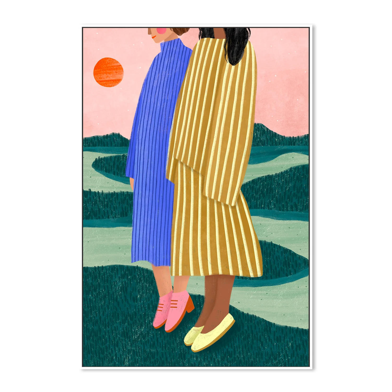 Friends With Striped Dresses - Image 5