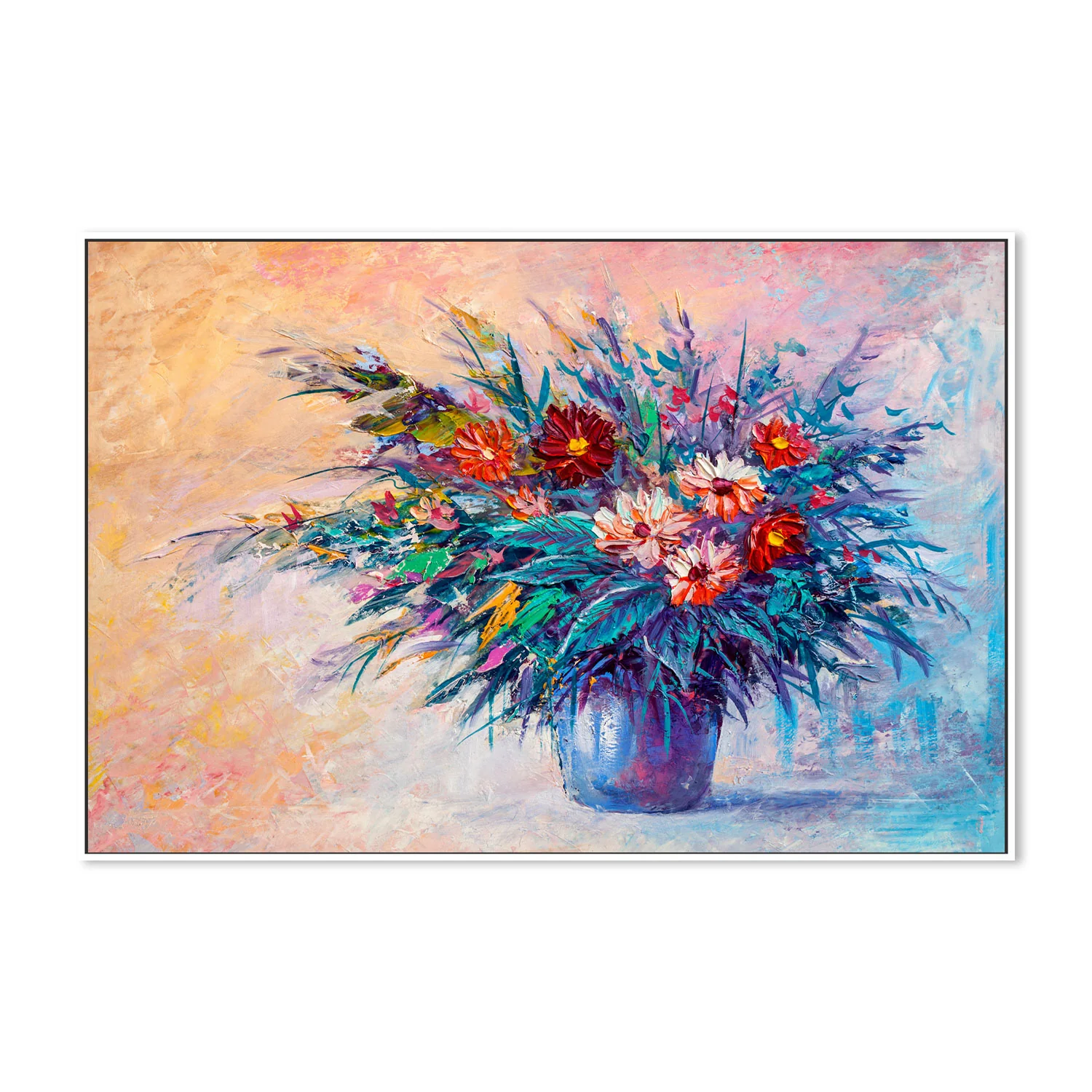 A Bright Arrangement, Hand-Painted Canvas - Image 5