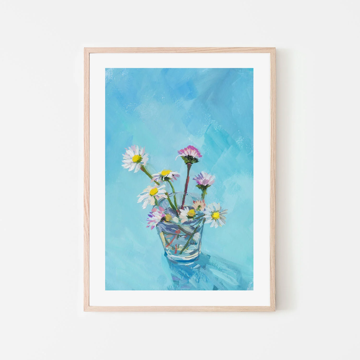 A Cup Of Daisies , Hand-painted Canvas - Image 6