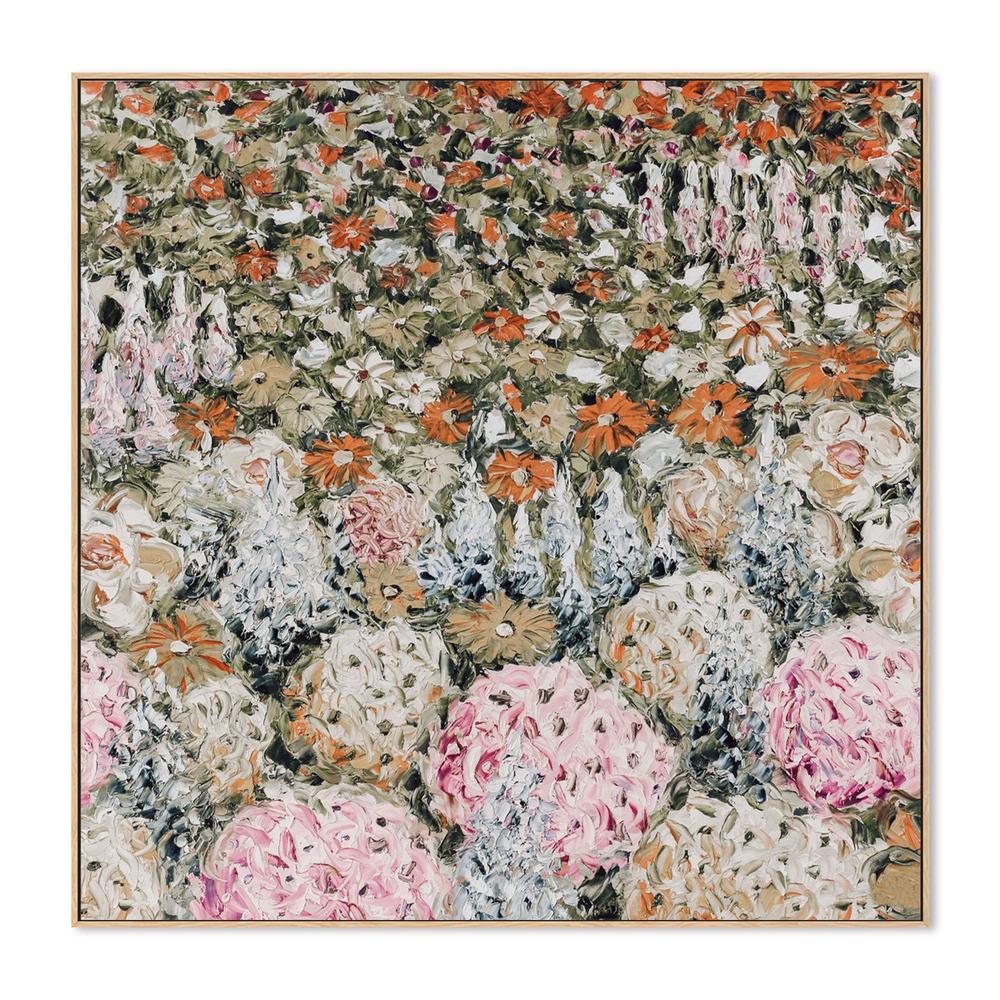 A Field of Flowers, Hand-Painted Canvas - Image 4