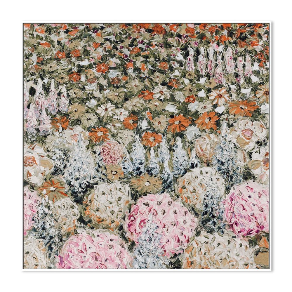 A Field of Flowers, Hand-Painted Canvas - Image 5