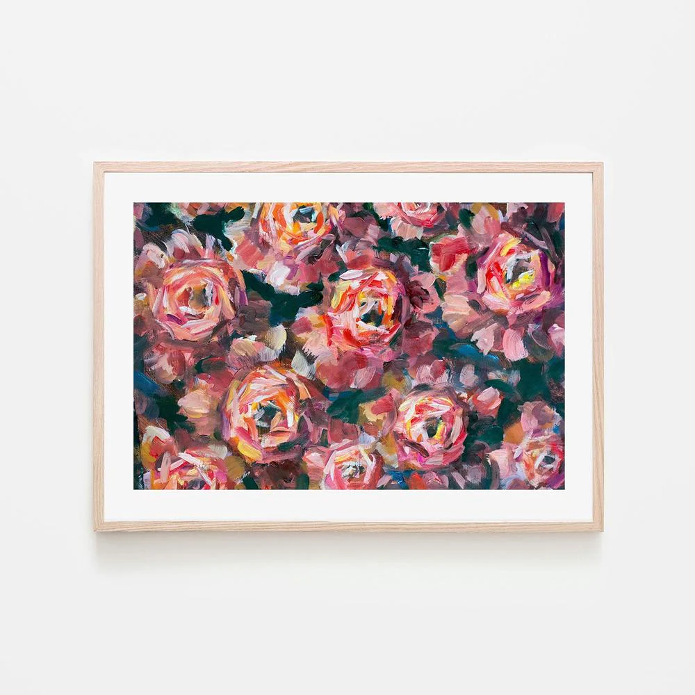 A Field of Roses, Style A, Hand-Painted Canvas - Image 6