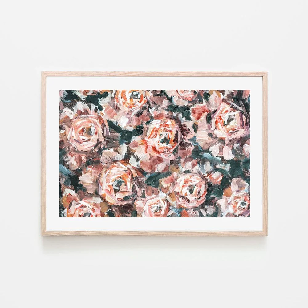 A Field of Roses, Style B, Hand-Painted Canvas - Image 6