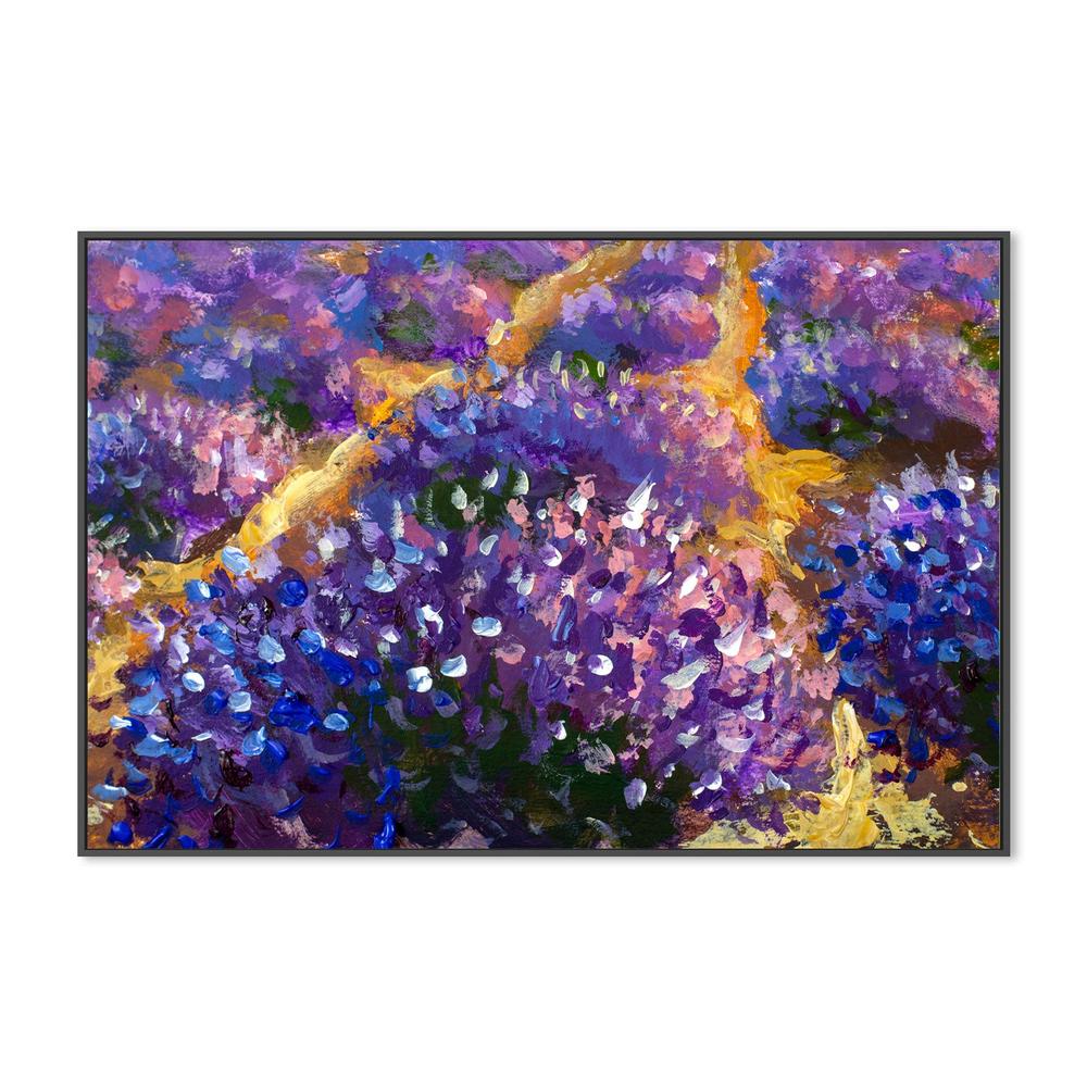 A Field of Violet, Hand-Painted Canvas - Image 3