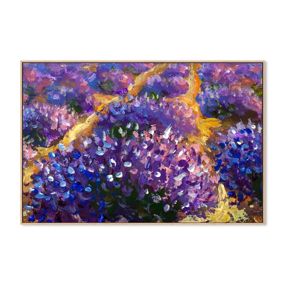 A Field of Violet, Hand-Painted Canvas - Image 4