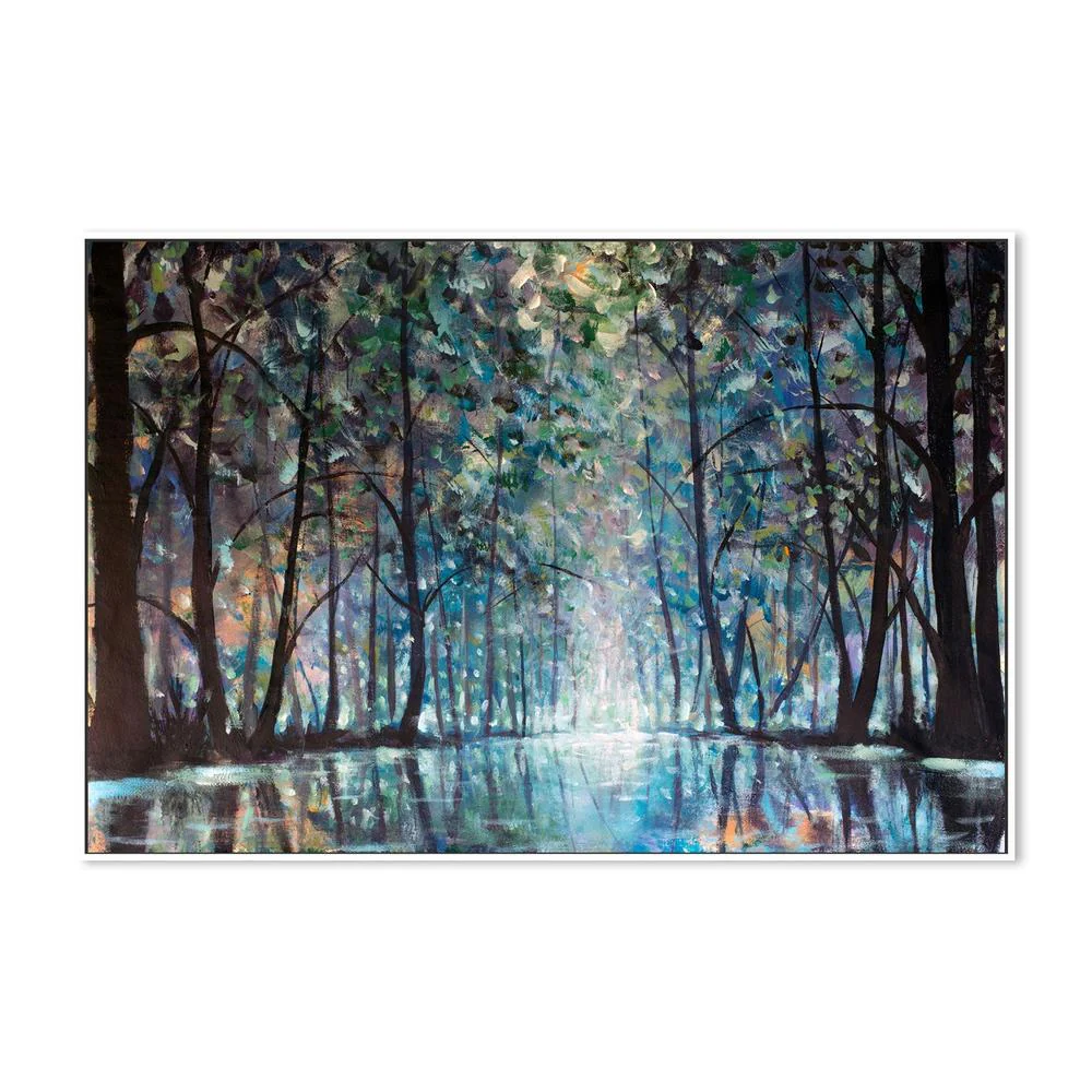 A Forests Reflection, Style A, Hand-Painted Canvas - Image 5