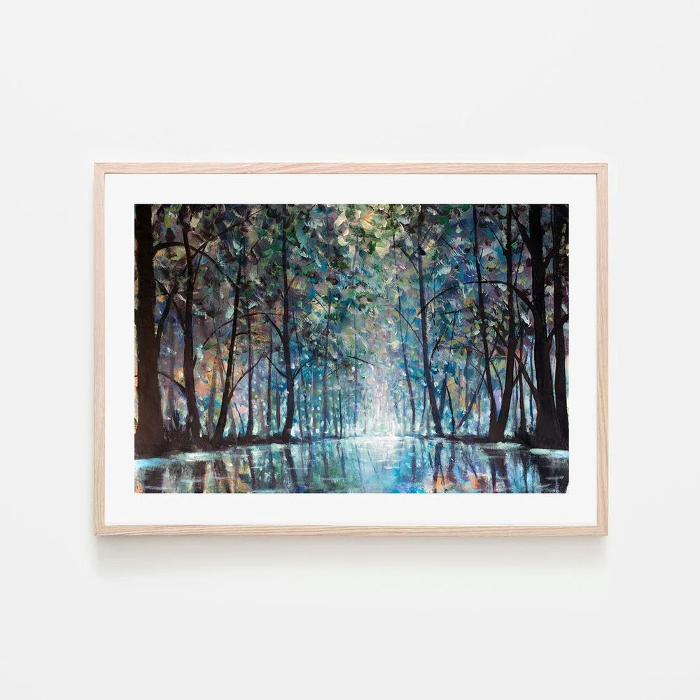 A Forests Reflection, Style A, Hand-Painted Canvas - Image 6
