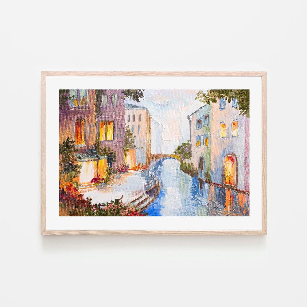 A Romantic Night , Hand-painted Canvas - Image 6