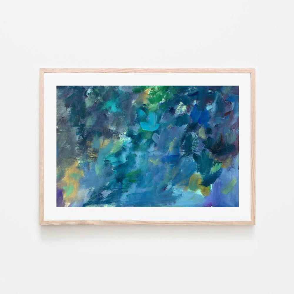 A Storm of Blue, Style B, Hand-Painted Canvas - Image 6