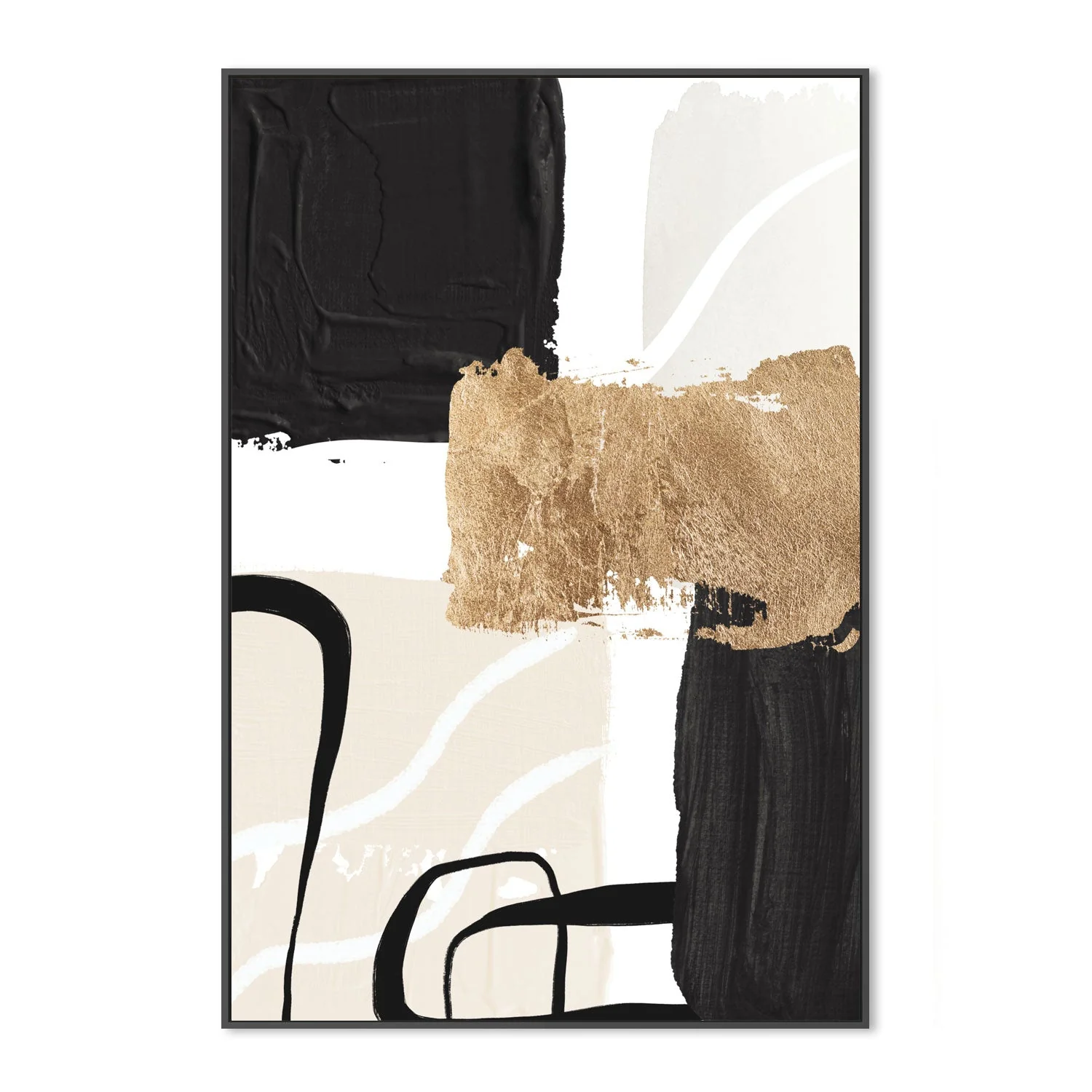 Abstract Black And Gold, Style B - Image 3