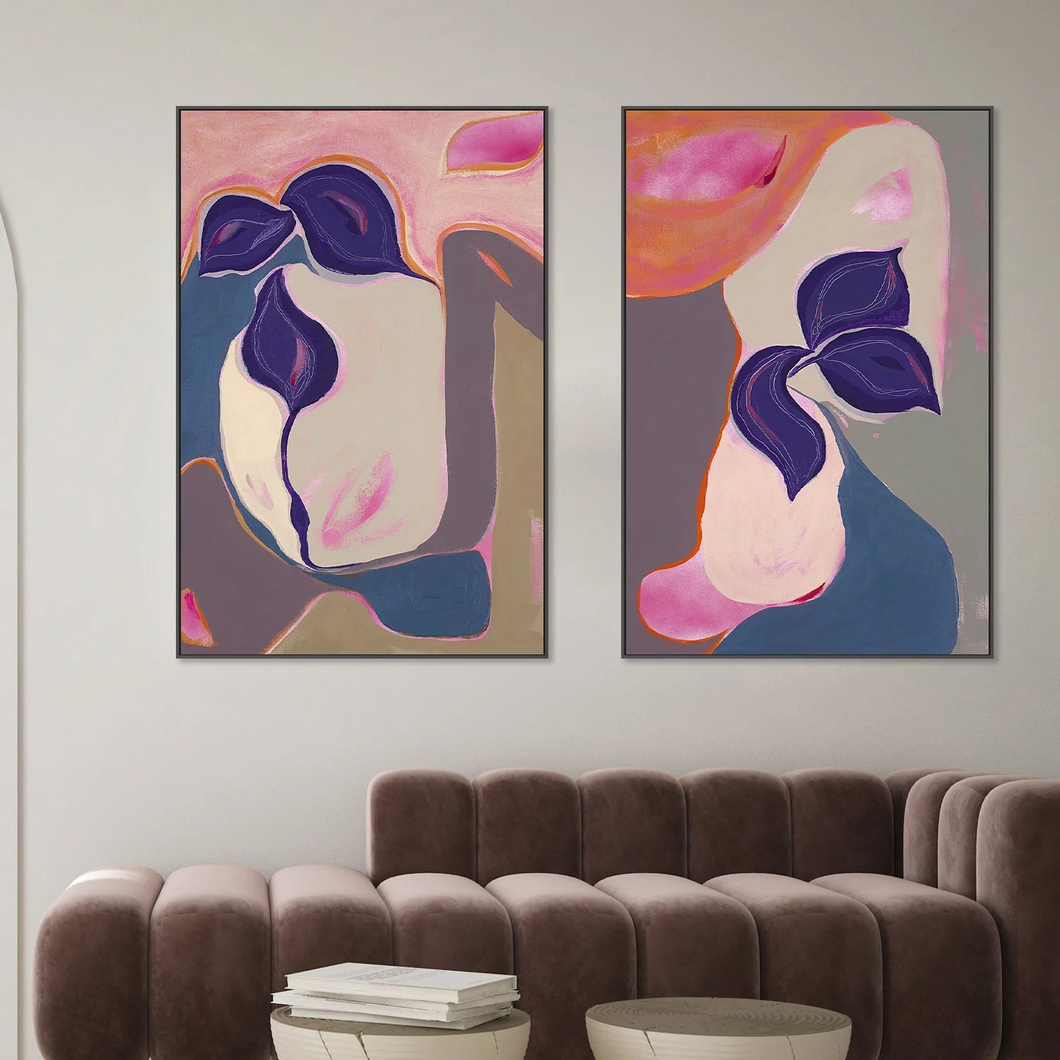 Abstract Bloom, Style A & B, Set Of 2 - Image 2