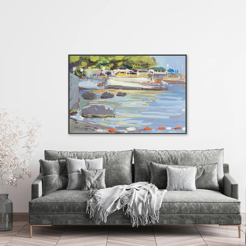 Abstract Dock , Hand-painted Canvas - Image 7
