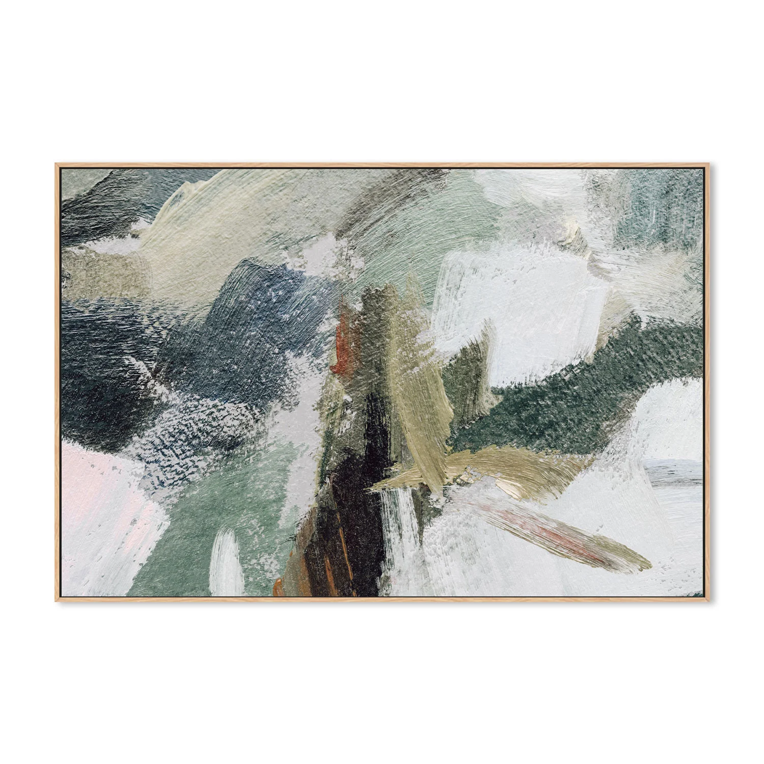 Abstract Grunge, Style B , Hand-painted Canvas - Image 4