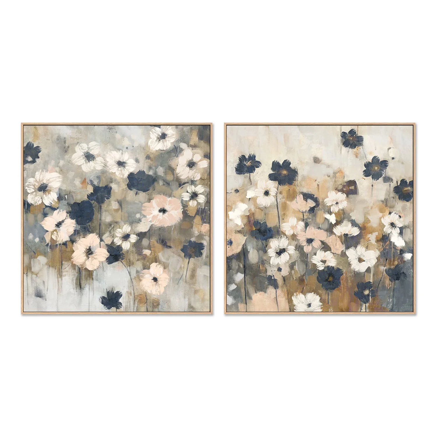 Abstracted Florals, Style A & B, Set Of 2 - Image 4