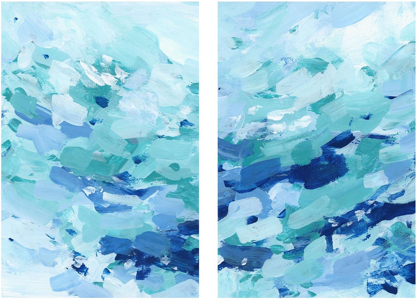 Amalfi Waters , Style A & B , Set Of 2