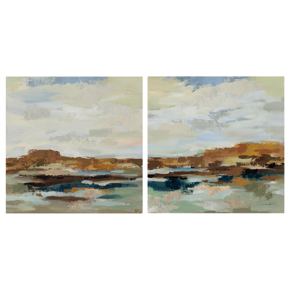 American West, Style A & B, Set Of 2