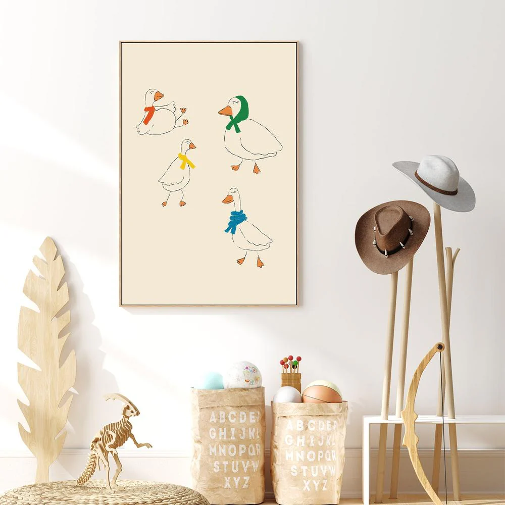 Ducks Adorned in Colorful Scarves - Image 7